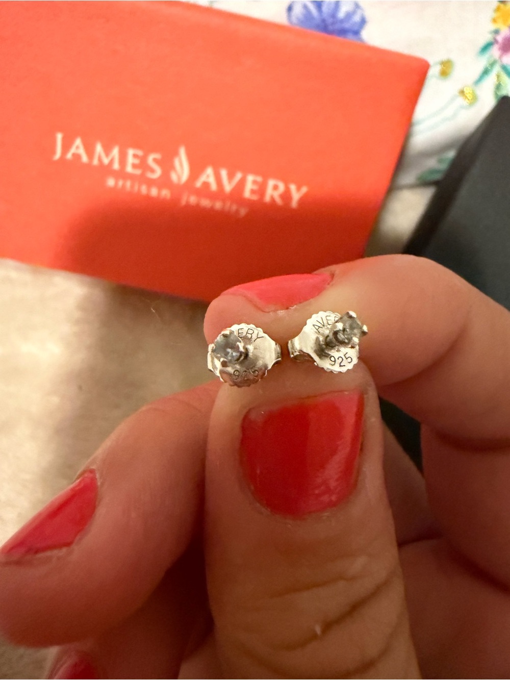 James Avery Sterling Silver Birthstone Studs Mini